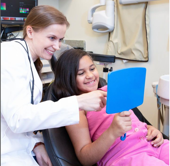 dentist and child patient