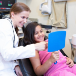 dentist and child patient